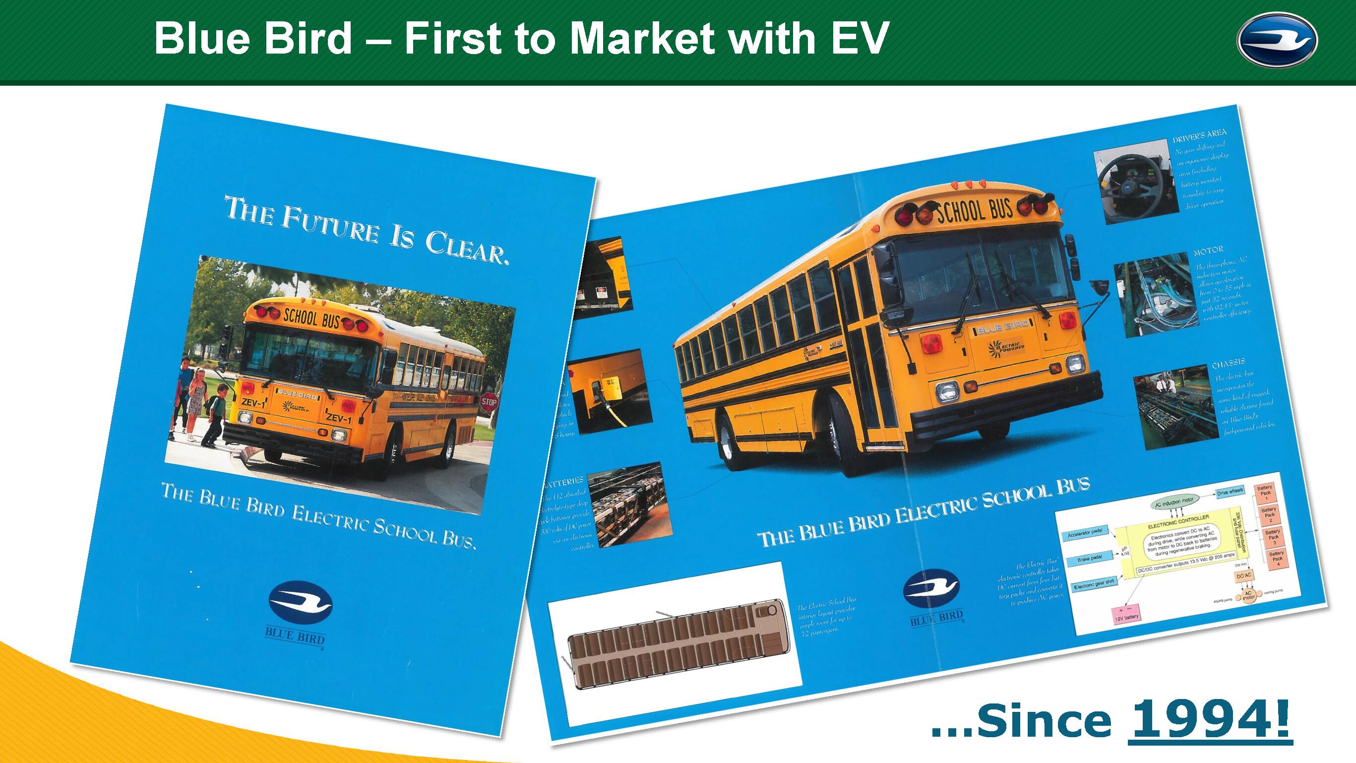 Blue Bird - First to Market with EV