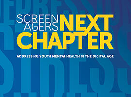 Screenagers Next Chapter with blue background