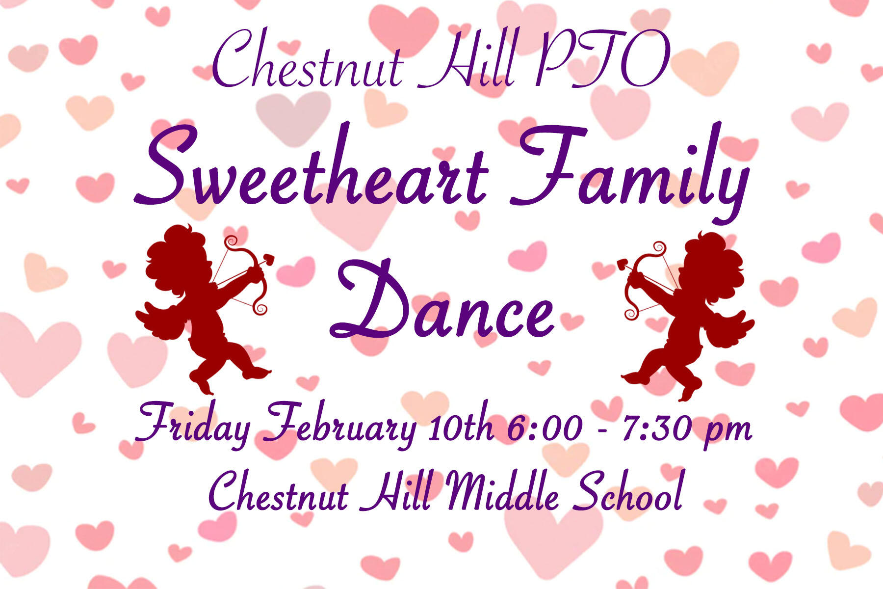 Chestnut Hill Sweetheart Dance February 10th 6 - 7:30