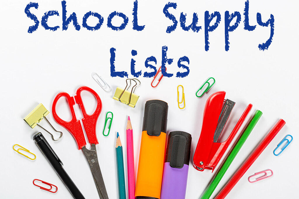 DDE School Supply lists for the 2022-2023 School Year