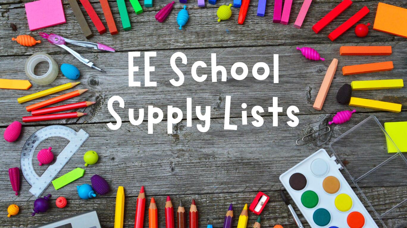 Elmcrest School Supply Lists