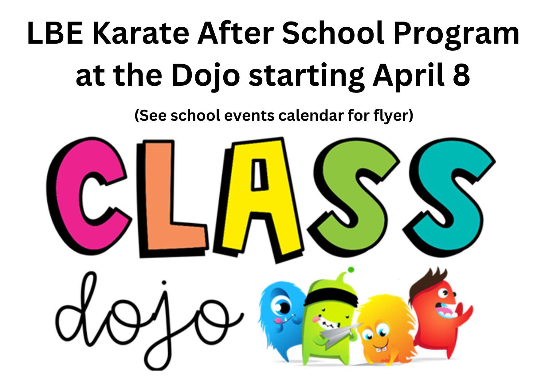 LBE Karate After School Program at the Andrello Dojo