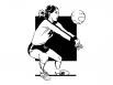 female volleyball player clipart FreeVector Volleyball Girl