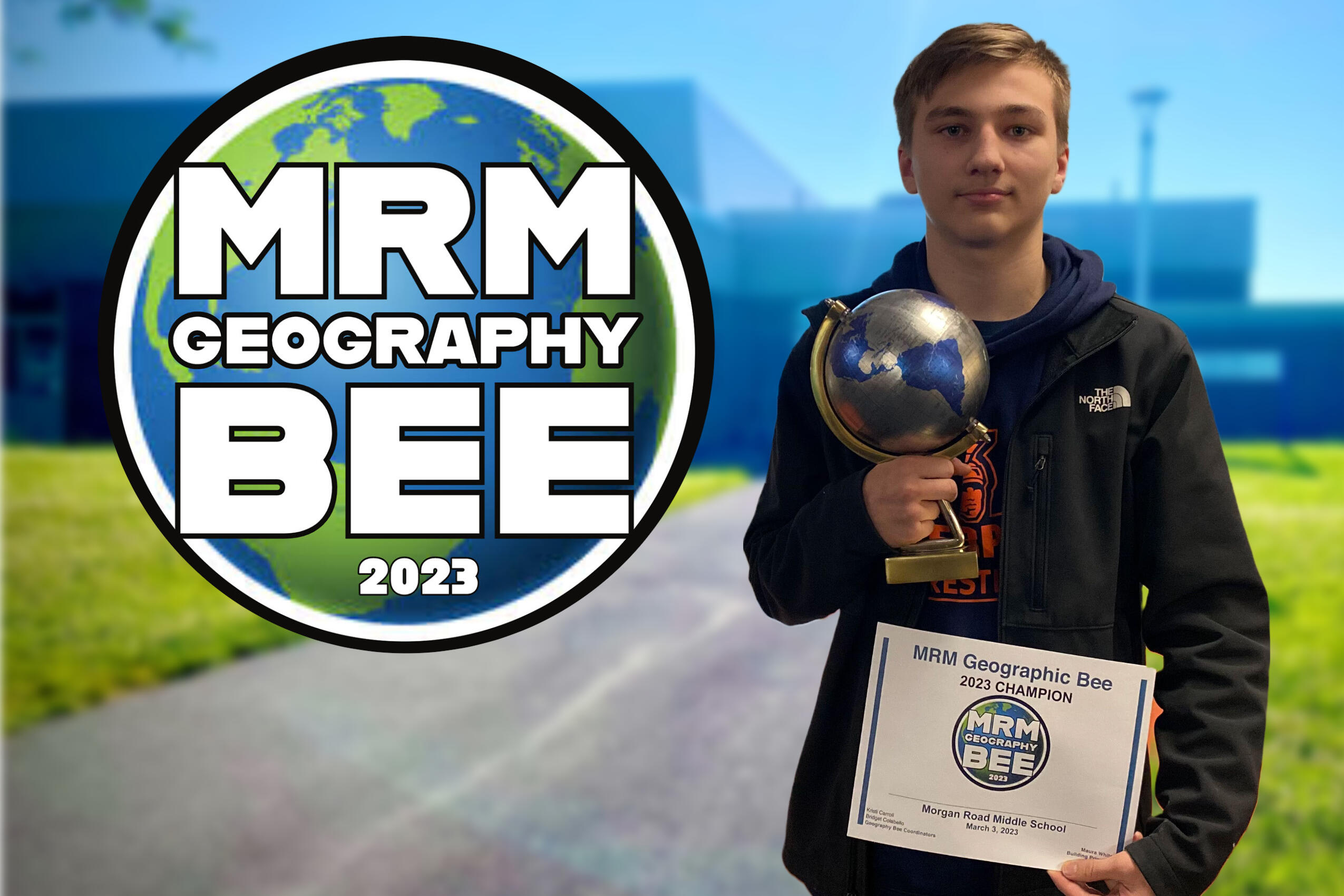 Congratulations MRM Geography Bee Champion Liam Cowan